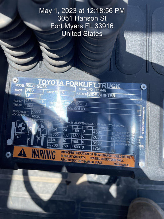 2022 TOYOTA 50-8FGU25