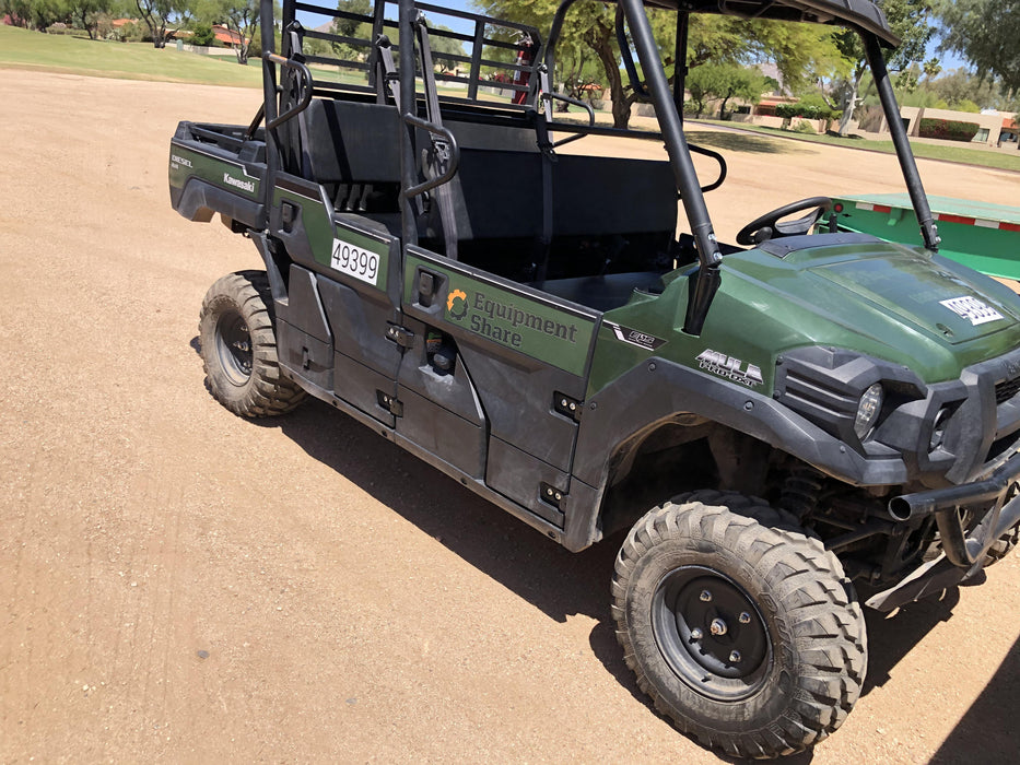 2019 Kawasaki Mule PRO-DXT Standard Options, Backup Alarm, Beacon, Plastic Hard Top, Poly Windshield, Horn Kit