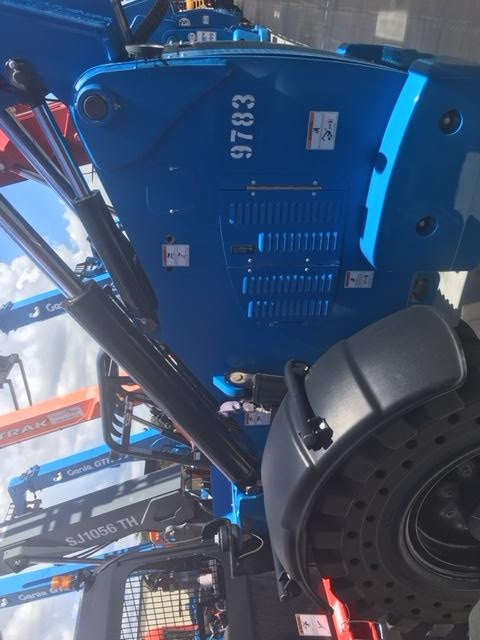 2018 Genie GTH-1056 Genie GTH-1056 w/Open ROPS, Solid Tires, Work Light/Beacon, 60" Carriage and Forks