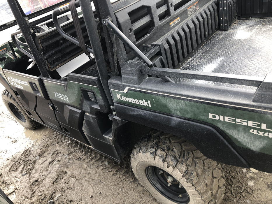 2018 Kawasaki MULE PRO-DX Kawasaki Mule 4x4 Diesel UTV w/Hard Top, Windshield, Beacon, Backup Alarm, ES Keypad/Hardware Installed