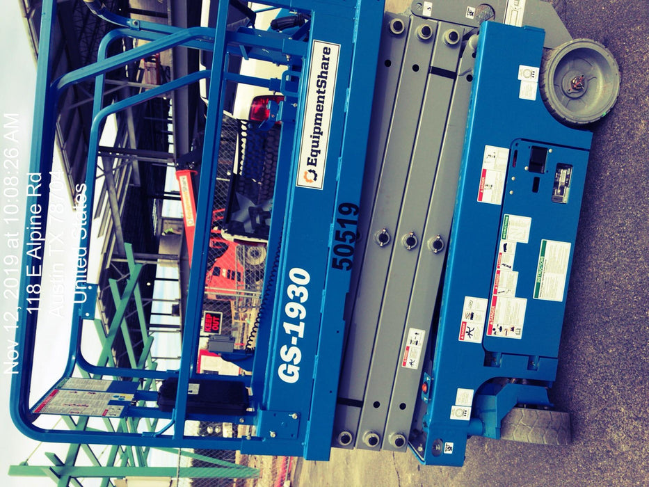 2019 Genie GS-1930 Fixed Rails with Chain Entry