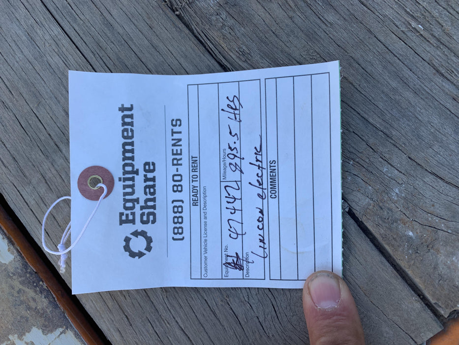 2019 Lincoln Electric Vantage 322 Ready-Pak 3, Two Wheel Trailer, Fender and Light Kit, Cable Rack