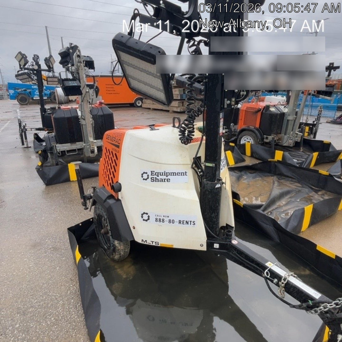 2024 Generac MLT2 Diesel, Flex Switch 120V Input, Powerzone Controller, 
(4) 320W LED Lights, 4kW Generator, 39.9 Gal Fuel Tank, 2" Ball, T3
