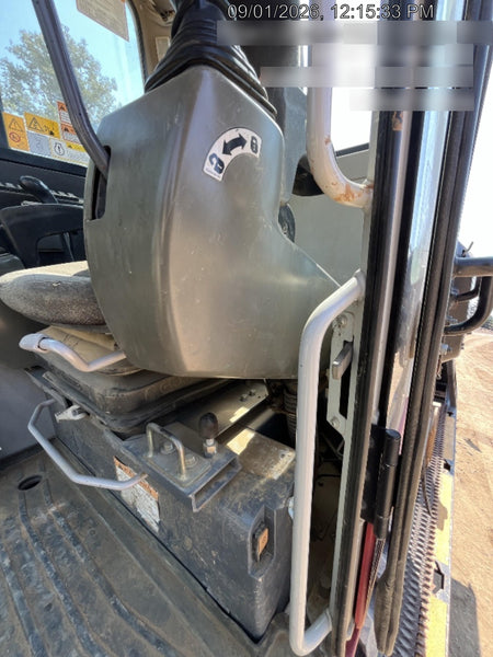 2019 Takeuchi TB290 Cab/Heat/AC Rubber tracks, Dozer blade, Travel alarm, Auxiliary hydraulics w/Manual QC, Hydraulic thumb, 18", 24", and 36" Buckets
