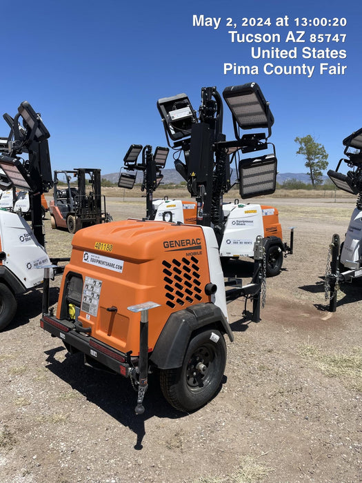 2024 Generac MLT2 Diesel, Flex Switch 120V Input, Powerzone Controller, 
(4) 320W LED Lights, 4kW Generator, 39.9 Gal Fuel Tank, 2" Ball, T3