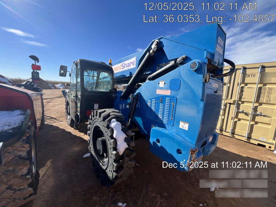 2018 Genie GTH-1056 Genie GTH-1056 w/CAB, Solid Tires, Work Lights, 60" carriage/forks, cab mesh, beacon