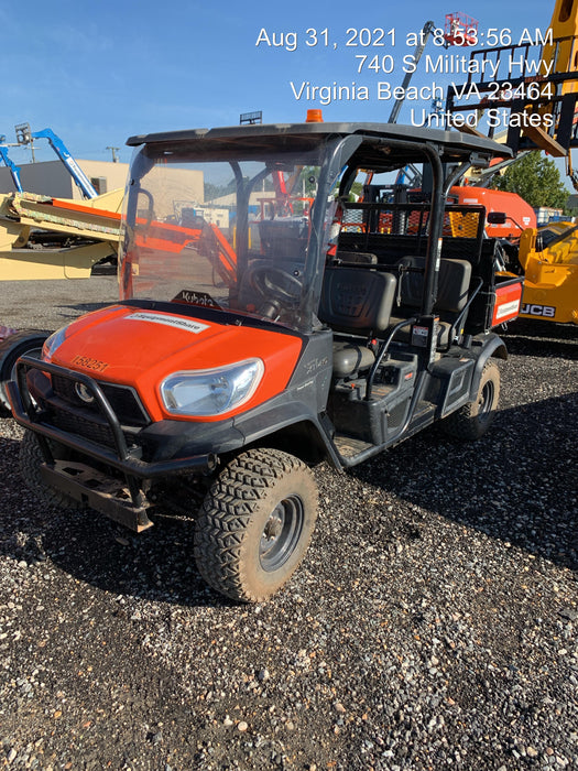 2021 Kubota RTV-X1140W-H Plastic Canopy, Windshield Acrylic Clear, LED Strobe Light, Wire Harness Kit, Back up Alarm
