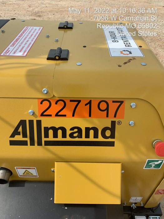 2022 Allmand NLV3GR (4) LED Light Fixture 350W, 23' Vertical Mast, 3kW Prime, Towable, Deep Sea L401, Leveling Jacks, Yanmar T4F 5.8hp