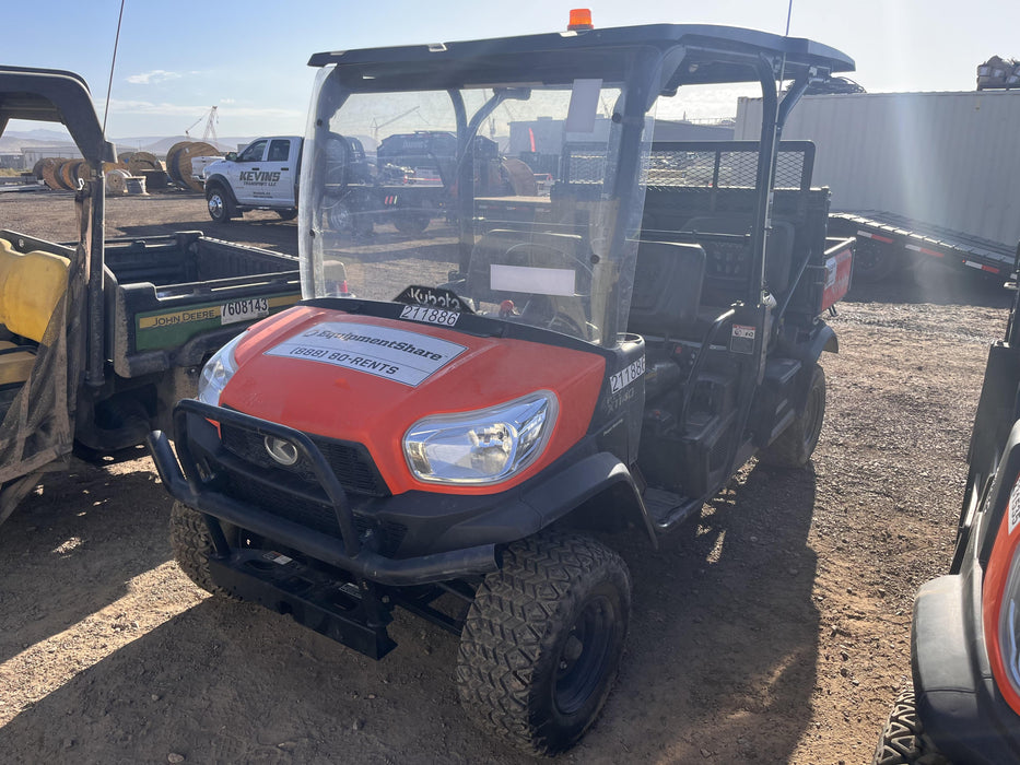 2022 Kubota RTV-X1140W-H Plastic Canopy, Windshield Acrylic Clear, LED Strobe Light, Wire Harness Kit, Back up Alarm