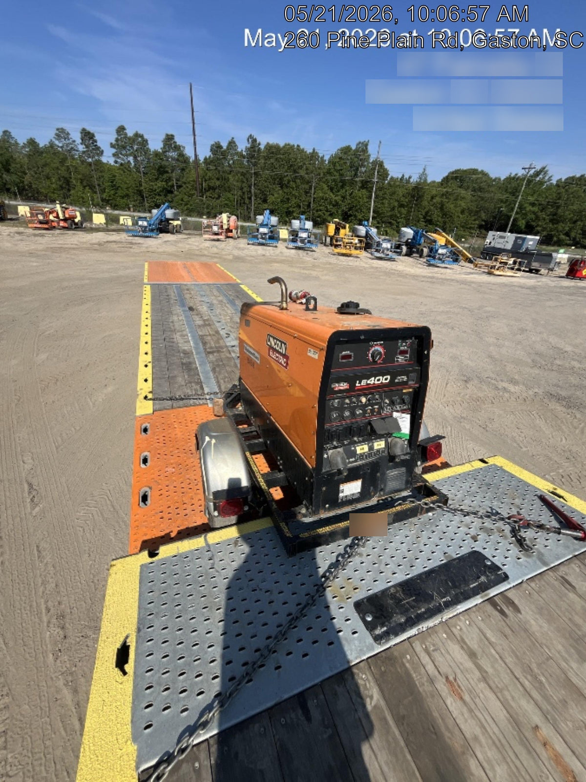 2022 Lincoln Electric LE400 Kubota V1505, Trlr, Cable Rack, Light Kit, ES Decals, T3