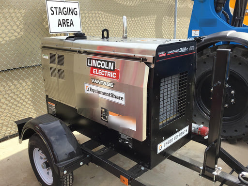 2019 Lincoln Electric Vantage 322 Lincoln Vantage 322 Welder w/Trailer, Light Kit, Cable Rack