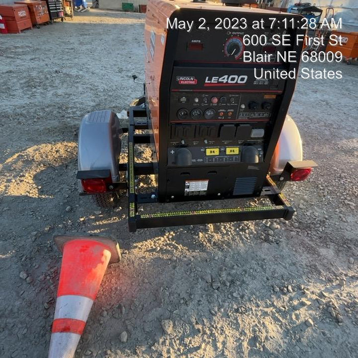 2022 Lincoln Electric LE400 Kubota V1505, Trlr, Cable Rack, Light Kit, ES Decals, T3