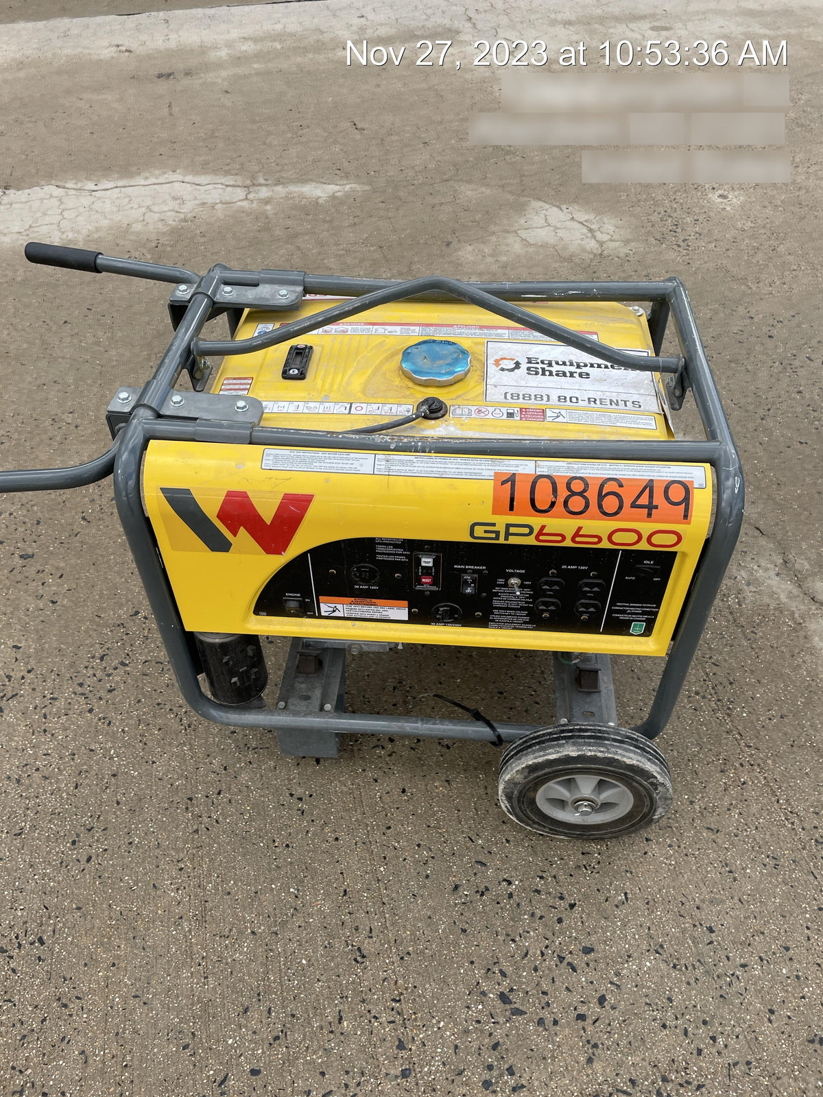 2020 WACKER NEUSON GP6600A
