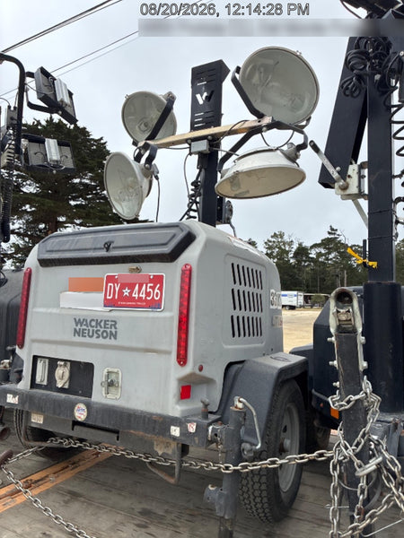 2019 Wacker Neuson LTV6L-MH Wacker Neuson LTV6L Mobile Light Tower w/Fuel Level Sensor Installed