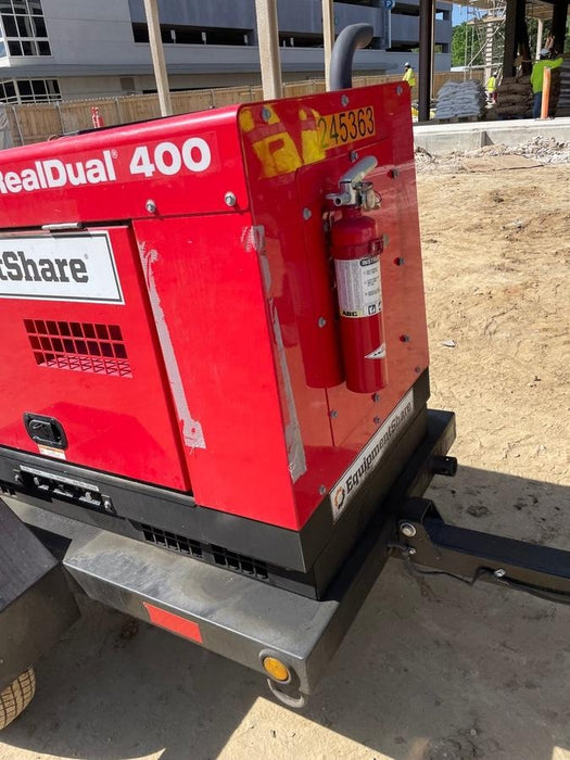 2022 Shindaiwa DGW400MDL Kubota D902 Engine, 23 HP, Dual Op Welder, Wire, Arc, Droop Stick, Tig, and CC Stick Functionality, Simulphase, 3 Phase and 1 Phase Gen Output, Single Axle NB Trlr, Slr Trckl Chrg 12V 12W, Fire Ext