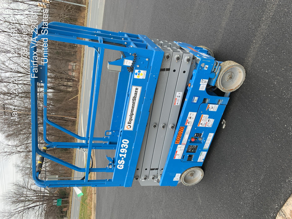 2020 Genie GS-1930 Fixed rails with chain entry gate - Pre A92.20