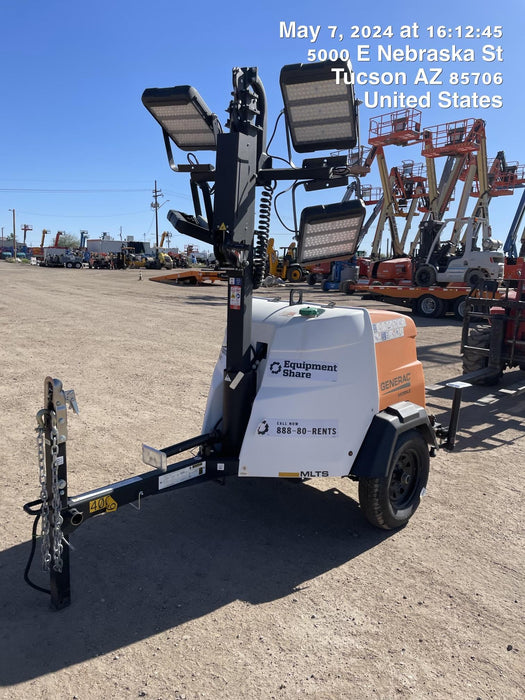 2024 Generac MLT2 Diesel, Flex Switch 120V Input, Powerzone Controller, 
(4) 320W LED Lights, 4kW Generator, 39.9 Gal Fuel Tank, 2" Ball, T3