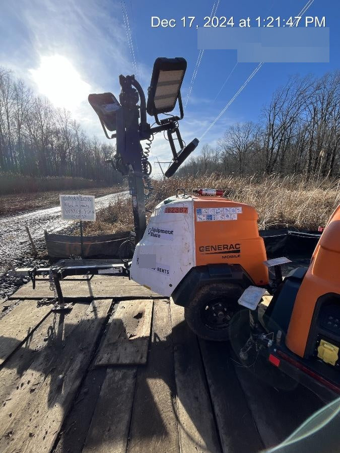 2023 Generac MLT2 Diesel, Flex Switch 120V Input, Powerzone Controller, 
(4) 320W LED Lights, 4kW Generator, 39.9 Gal Fuel Tank, 2" Ball, T3
