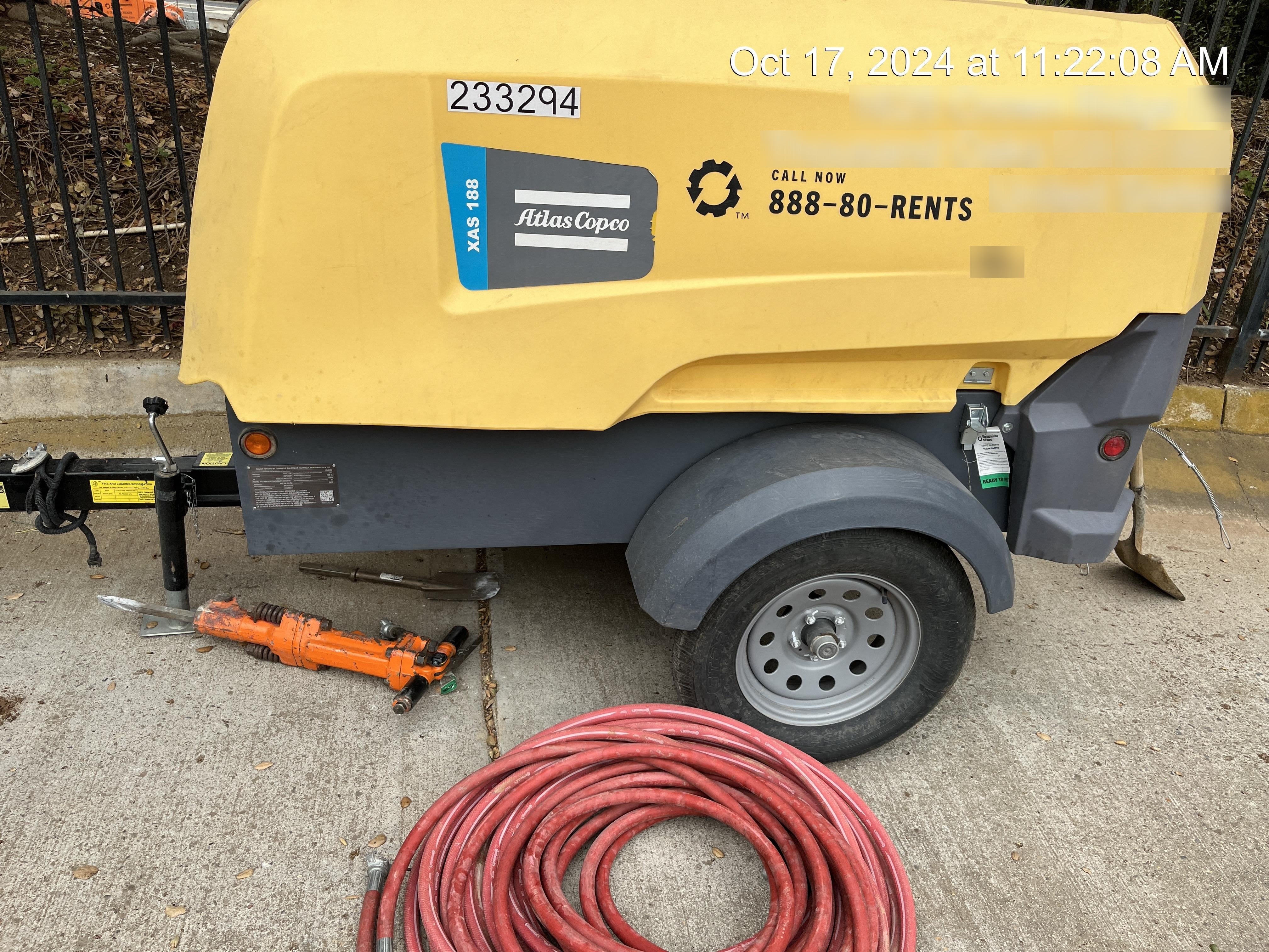 2022 ATLAS COPCO XAS188 CWK