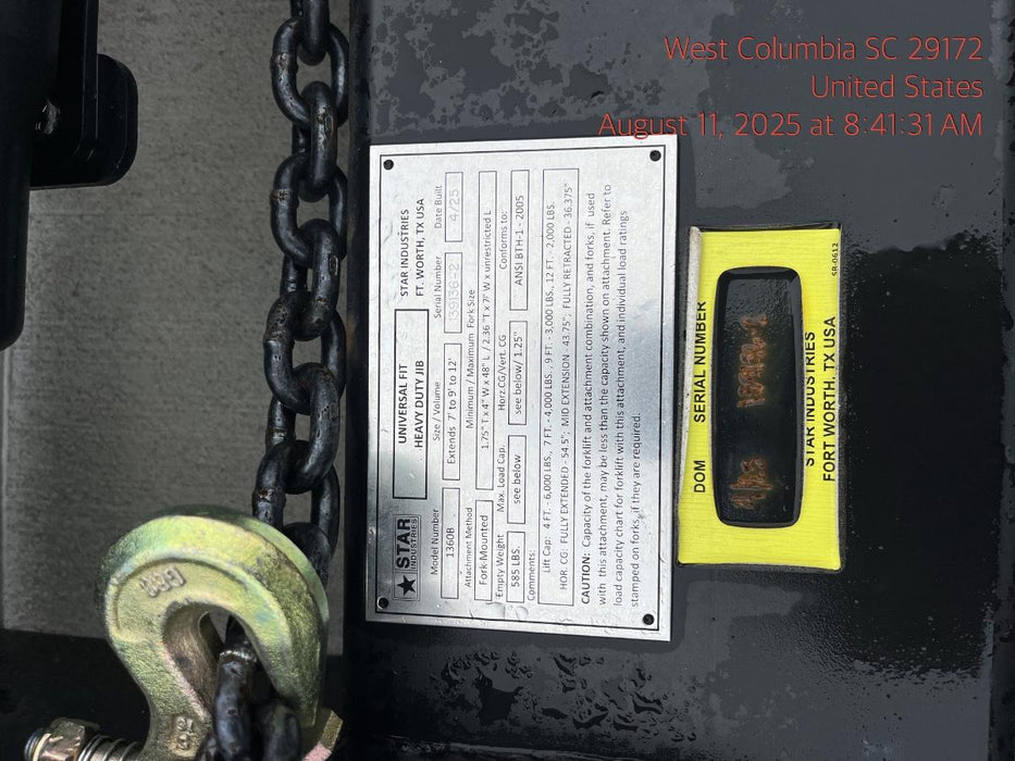 2025 STAR INDUSTRIES M1360B - Star JIB Boom