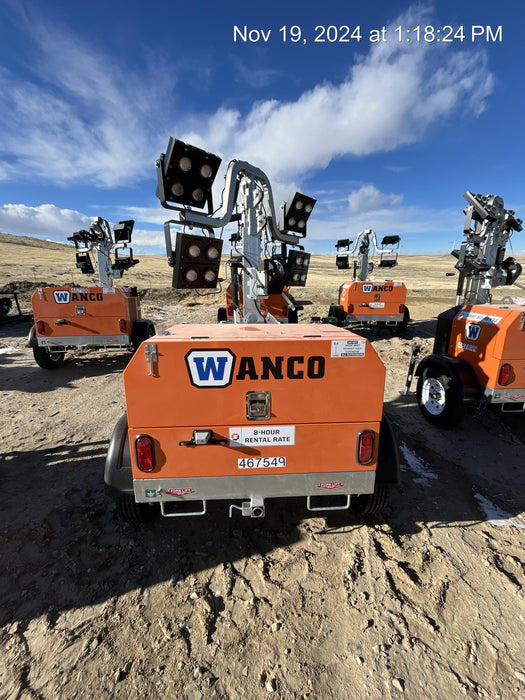 2024 Wanco WLTT-4MM4K Diesel, Deep Sea Controller, Shore Power Plug, Auto Start, (4) 350W LED Floodlights, 4kW Generator, 60 Gal Fuel Tank, 2" Ball, T3