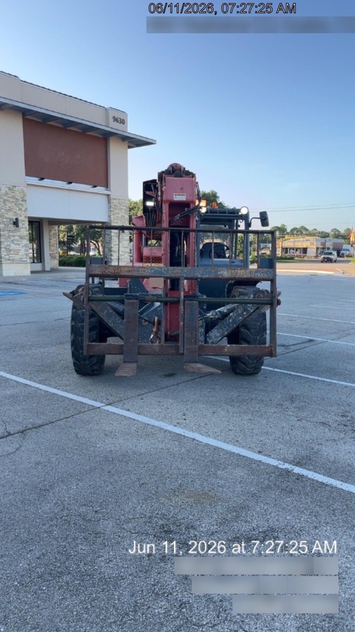 2018 Manitou MTA10055 Manitou MTA 10055 w/Open ROPS, Work Lights/Strobe, Aux Hyd, Solid Tires, Lift Hook, 66" Carriage, 60" Forks
