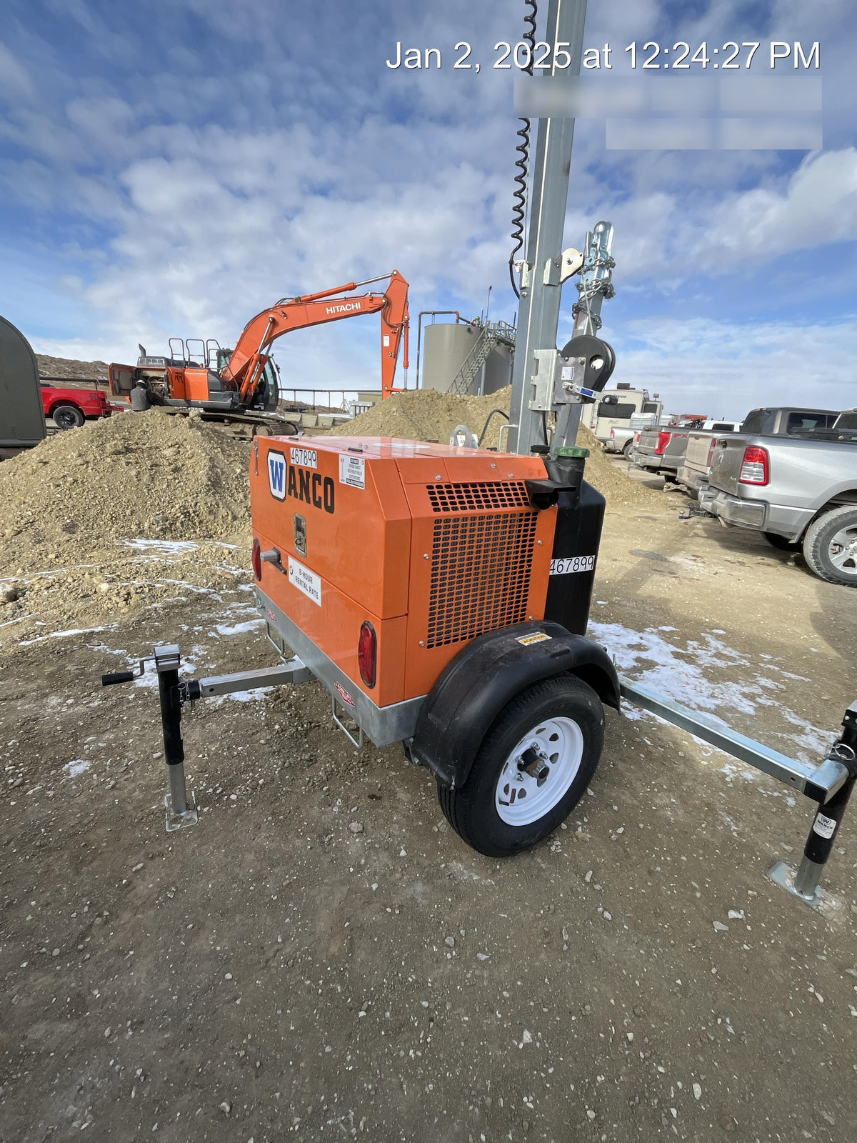 2024 Wanco WLTT-4MM4K Diesel, Deep Sea Controller, Shore Power Plug, Auto Start, (4) 350W LED Floodlights, 4kW Generator, 60 Gal Fuel Tank, 2" Ball, T3