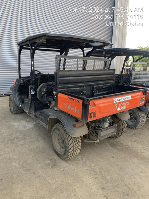 2022 Kubota RTV-X1140W-H Plastic Canopy, Windshield Acrylic Clear, LED Strobe Light, Wire Harness Kit, Back up Alarm