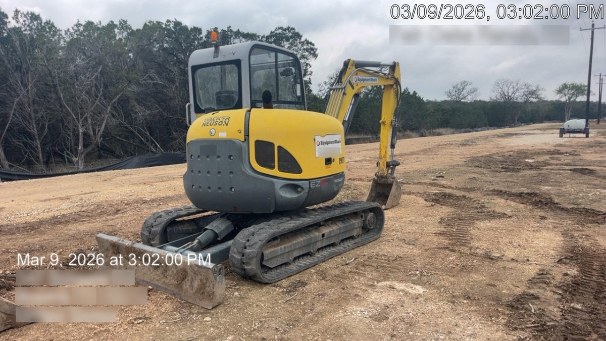 2018 Wacker Neuson EZ53 Wacker Neuson EZ53 12K Excavator, TRK,LGD,CAB,PC, Manual QC, Buckets: 30" , 18"