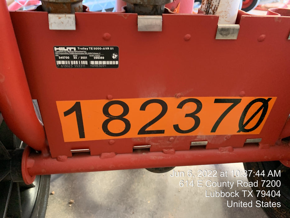 2021 HILTI TE 3000-AVR