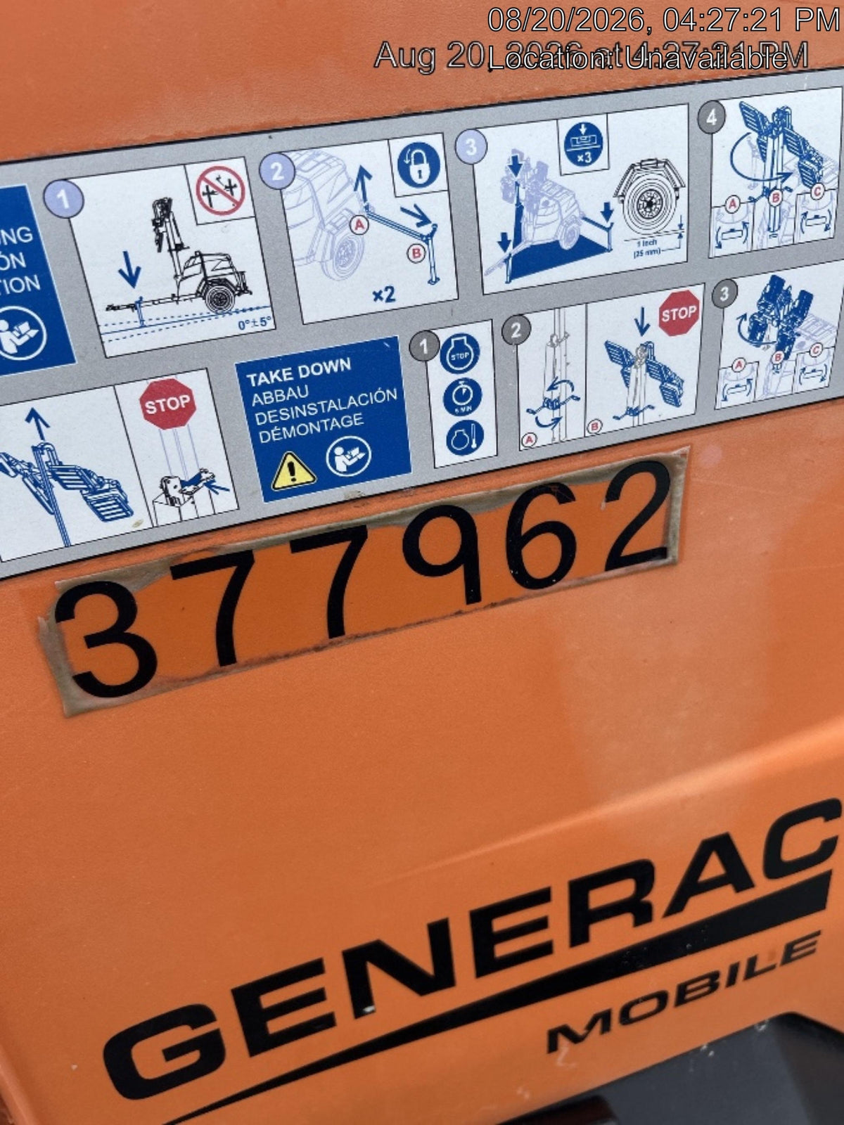 2023 Generac MLT2 Diesel, Flex Switch 120V Input, Powerzone Controller, 
(4) 320W LED Lights, 4kW Generator, 39.9 Gal Fuel Tank, 2" Ball, T3