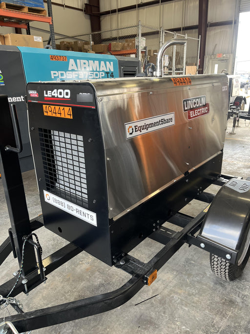 2025 Lincoln Electric LE400 Diesel, Kubota V1505, 22 HP, Trlr, Cable Rack, Light Kit, ES Decals, T3