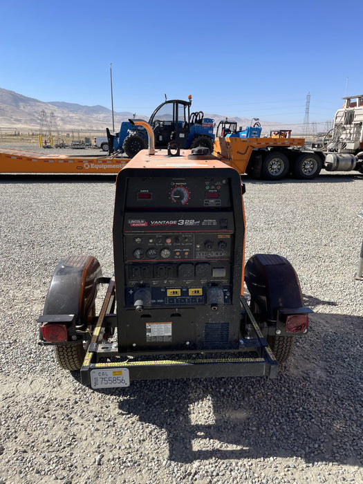 2022 Lincoln Electric Vantage 322 Trlr Mounted, Cable Rack, Light Kit, ES Decals