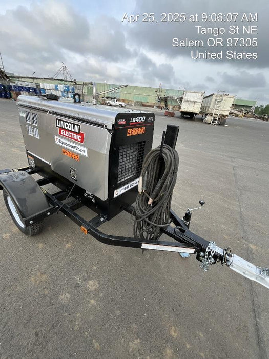 2024 Lincoln Electric LE400 Kubota V1505, Trlr, Cable Rack, Light Kit, ES Decals, T3