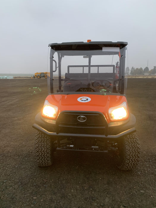 2021 Kubota RTV-X1140W-H Plastic Canopy, Windshield Acrylic Clear, LED Strobe Light, Wire Harness Kit, Back up Alarm