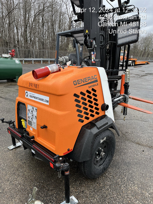 2024 Generac MLT2 Diesel, Flex Switch 120V Input, Powerzone Controller, 
(4) 320W LED Lights, 4kW Generator, 39.9 Gal Fuel Tank, 2" Ball, T3