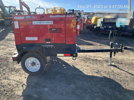 2022 Shindaiwa DGW400MDL Kubota D902 Engine, 23 HP, Dual Op Welder, Wire, Arc, Droop Stick, Tig, and CC Stick Functionality, Simulphase, 3 Phase and 1 Phase Gen Output, Single Axle NB Trlr, Slr Trckl Chrg 12V 12W, Fire Ext