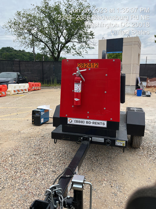 2022 Shindaiwa DGW400MDL Kubota D902 Engine, 23 HP, Dual Op Welder, Wire, Arc, Droop Stick, Tig, and CC Stick Functionality, Simulphase, 3 Phase and 1 Phase Gen Output, Single Axle NB Trlr, Slr Trckl Chrg 12V 12W, Fire Ext