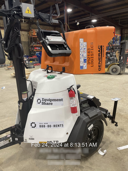 2024 Generac MLT2 Diesel, Flex Switch 120V Input, Powerzone Controller, 
(4) 320W LED Lights, 4kW Generator, 39.9 Gal Fuel Tank, 2" Ball, T3