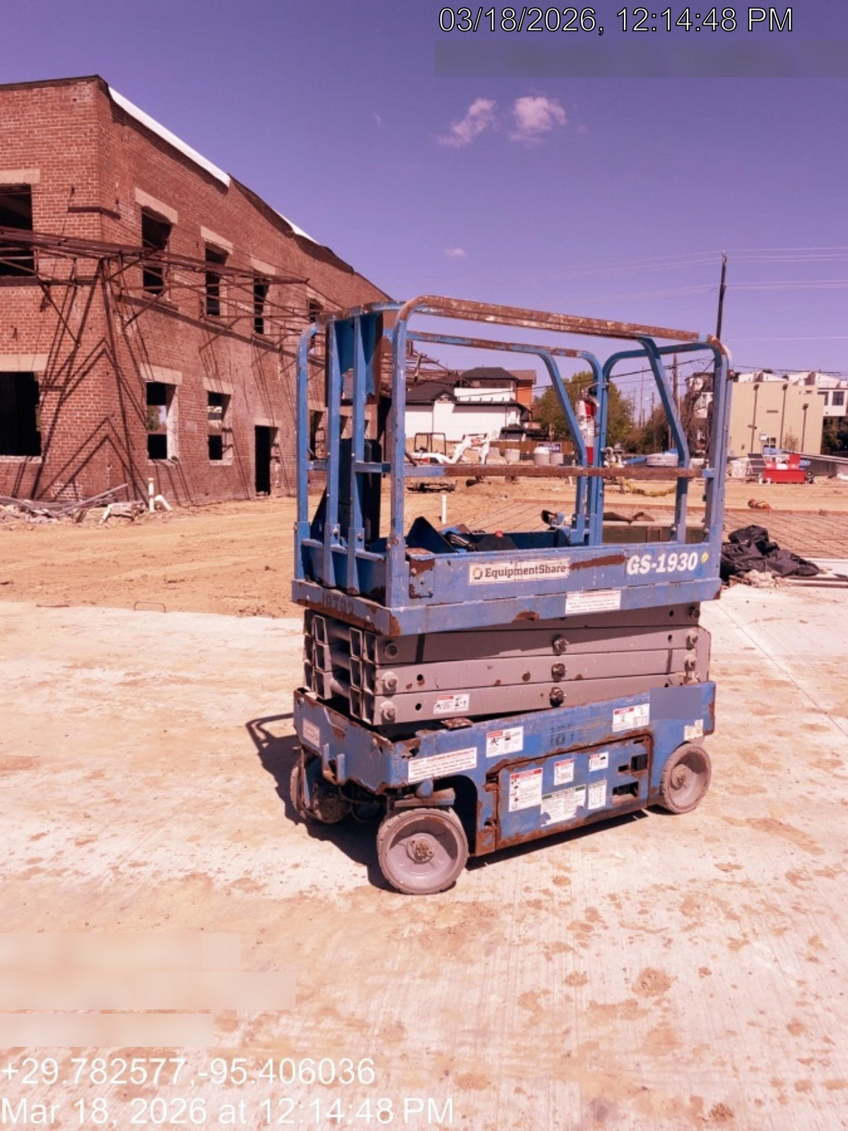 2018 Genie GS-1930 Genie GS-1930 Scissor Lift w/Standard Options