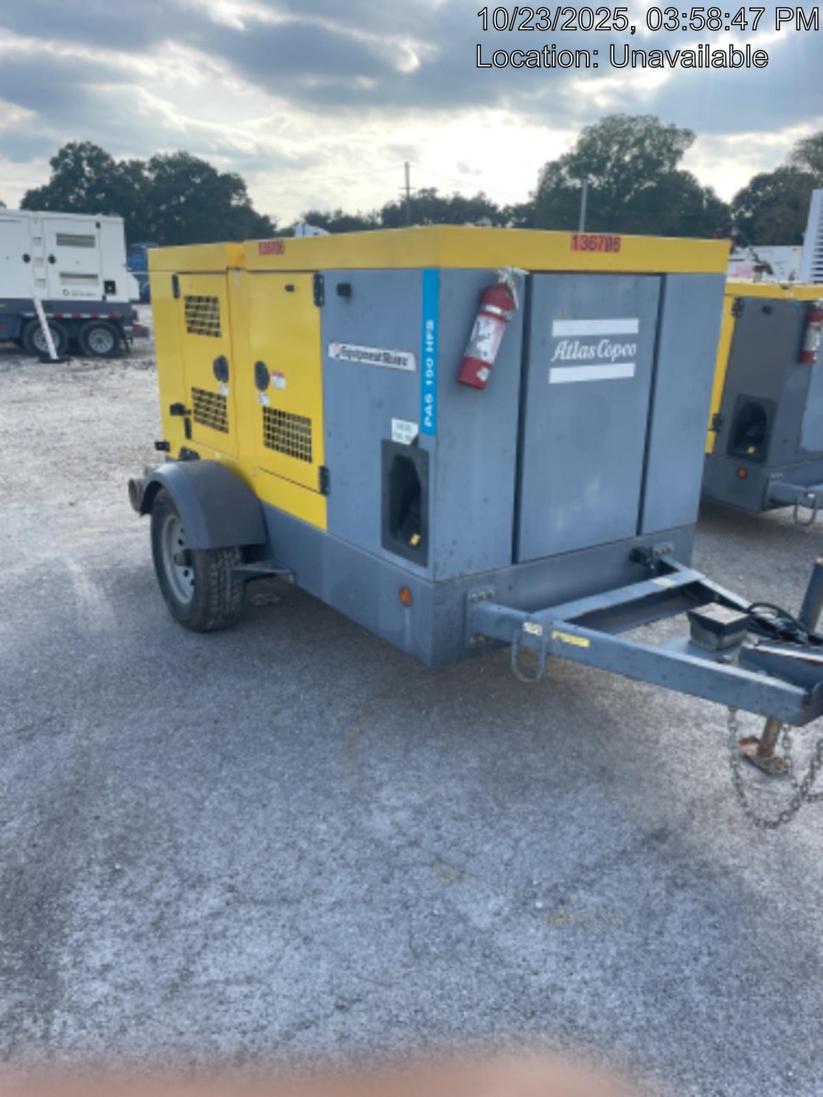 2021 ATLAS COPCO PAS 150 HF CS Enclosed