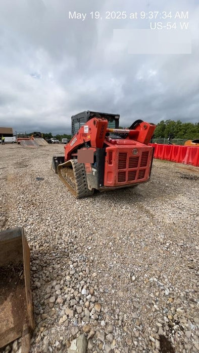 2019 Kubota SVL95-2S Cab/Heat/Air, Standard Tracks, Standard Flow, Hydraulic QC 80" HD Tooth Bucket