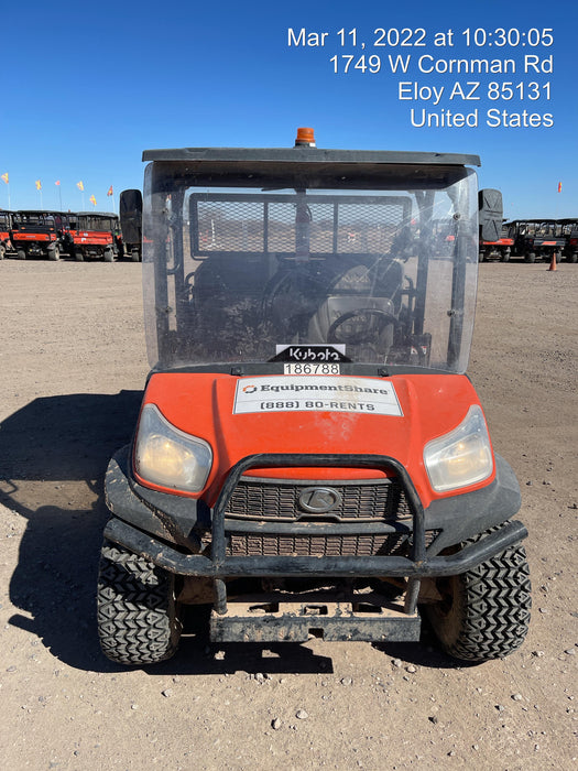 2021 Kubota RTV-X1140W-H Plastic Canopy, Windshield Acrylic Clear, LED Strobe Light, Wire Harness Kit, Back up Alarm