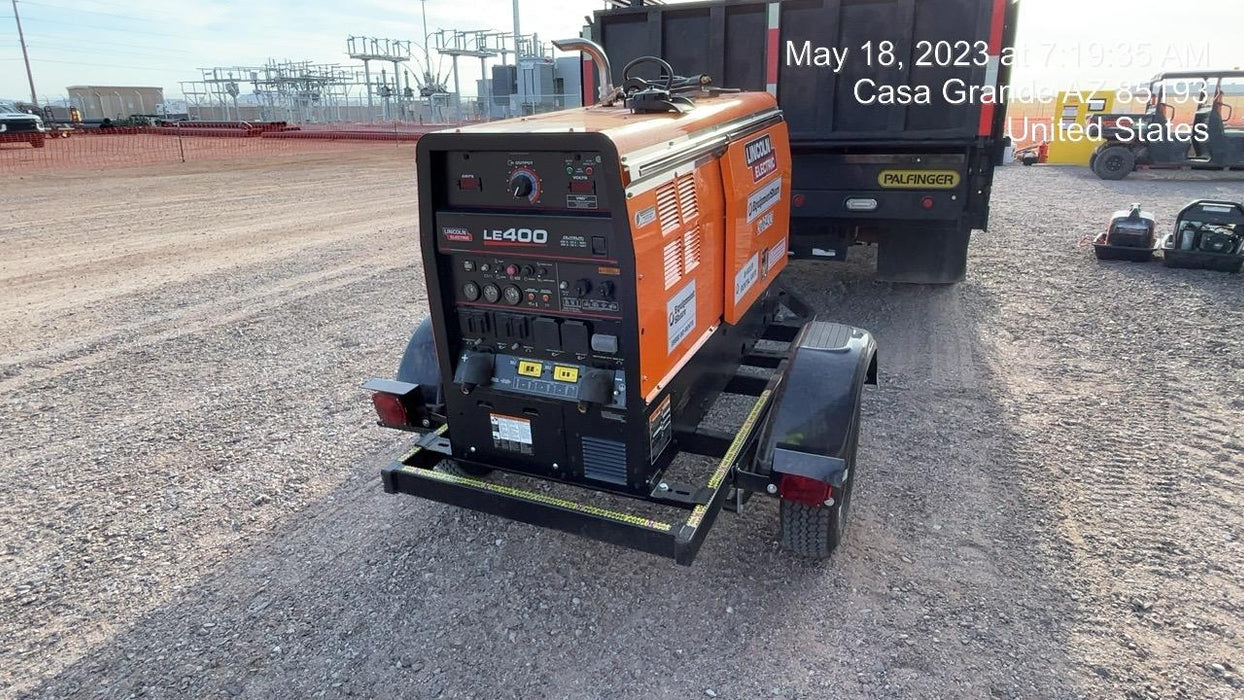 2023 Lincoln Electric LE400 Kubota V1505, Trlr, Cable Rack, Light Kit, ES Decals, T3