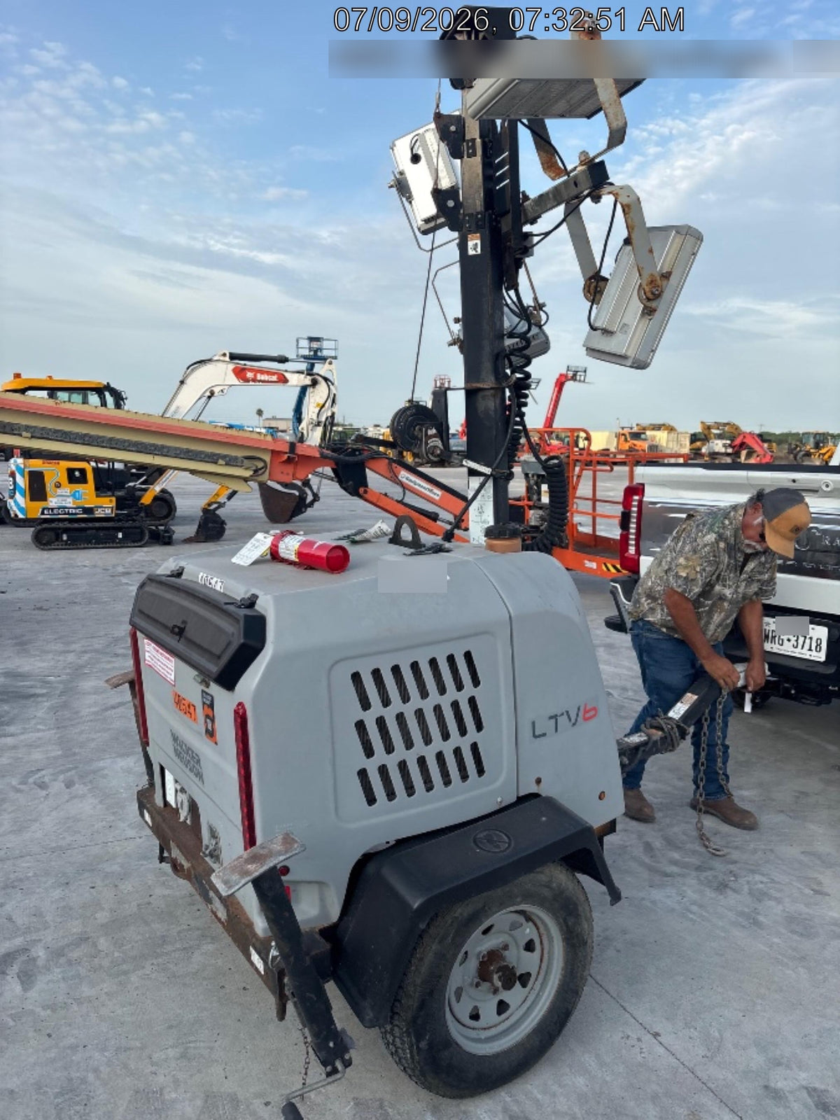 2019 Wacker Neuson LTV6K-LED LTV6K Light Tower, LED 300W, Telematics EQ SH Kubota