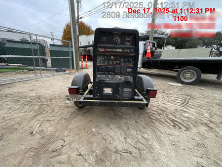 2019 Lincoln Electric Vantage 322 Ready-Pak 3, Two Wheel Trailer, Fender and Light Kit, Cable Rack