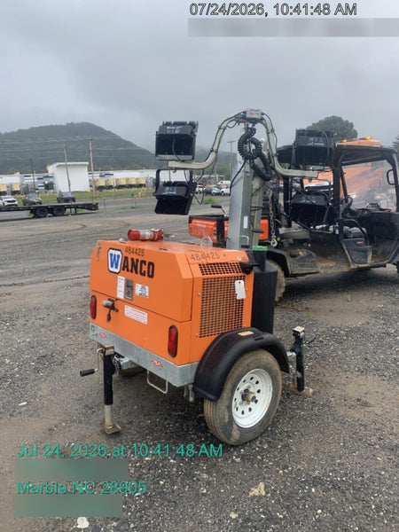 2024 Wanco WLTT-4MM4K Diesel, Mitsubishi L2E, 9.0HP @1800 rpm, Deep Sea Controller, Shore Power Plug, Auto Start, (4) 350W LED Floodlights, 4kW Generator, 60 Gal Fuel Tank, 2" Ball, T3