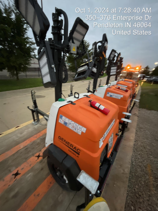 2024 Generac MLT2 Diesel, Flex Switch 120V Input, Powerzone Controller, 
(4) 320W LED Lights, 4kW Generator, 39.9 Gal Fuel Tank, 2" Ball, T3