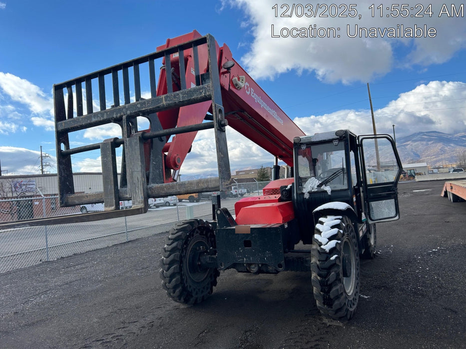 2020 Manitou MTA8044 74hp T4F, Cab/Heat/Air, Cab and Boom LED work lights, Auxiliary Hydraulics, Solid Tires, Amber strobe, Lift Hook w/66" Carriage, 60" Forks