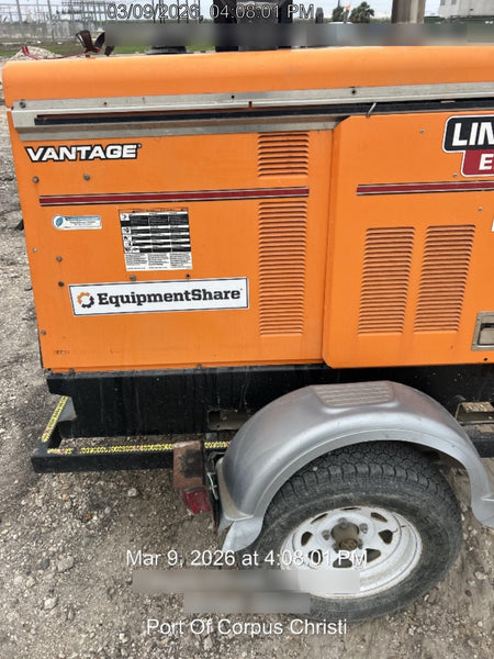2022 Lincoln Electric Vantage 549X Crosslink Technology, Trailer Mounted, ES Decals, T3